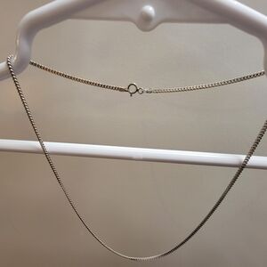 Vintage Elegant 925 Sterling Silver Necklace 18 Inches Italian